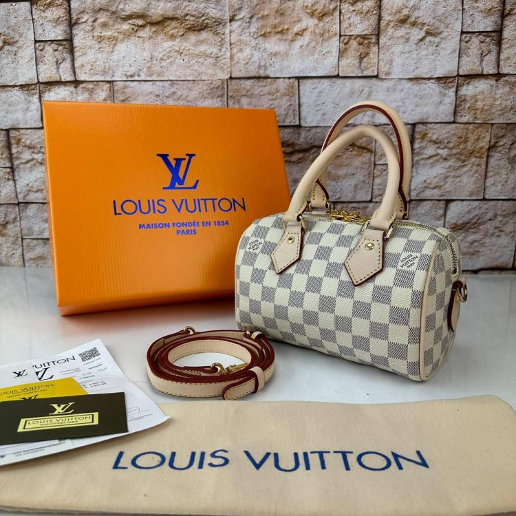 LOUİS VUİTTON SPEEDY BANDOUİLERE 20 CM AZUR